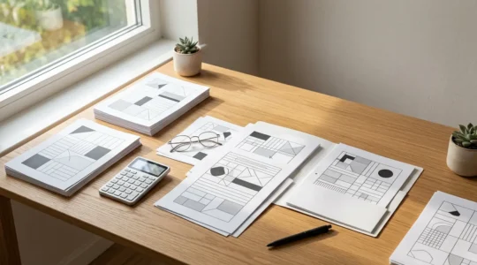 Documents administratifs et formulaires pour la demande de Complémentaire Santé Solidaire sur un bureau organisé