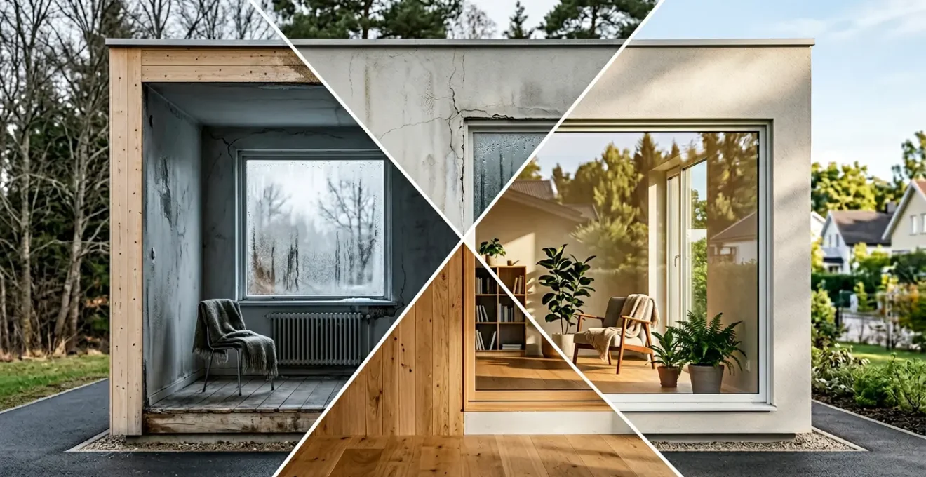 Transformation d'une maison passoire thermique en logement performant énergétiquement